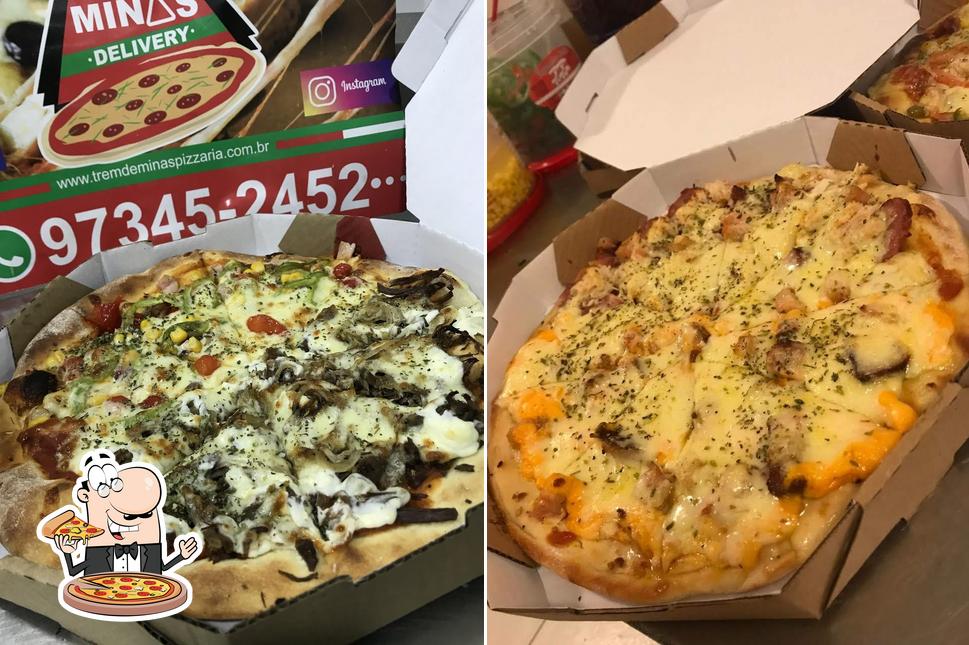 Peça diversos estilos de pizza