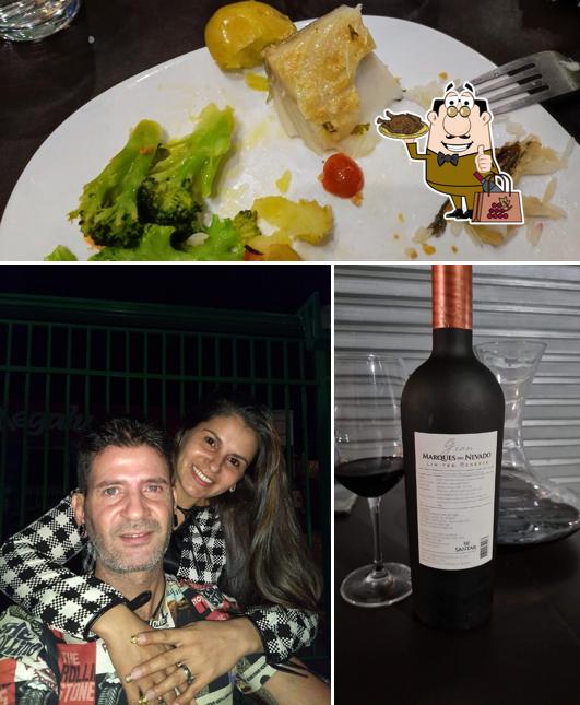 É agradável desfrutar uma taça de vinho no Restaurante e Adega Bentos