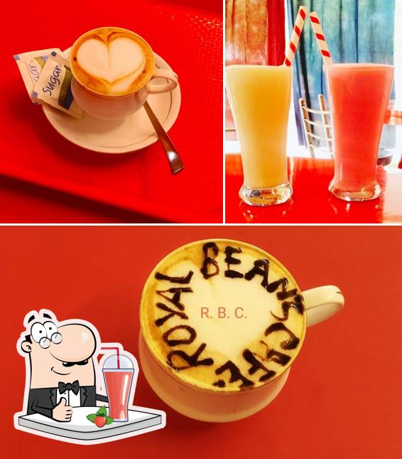 ROYAL BEAN'S CAFE Best Restaurant in Manjhanpur offers a selection of drinks