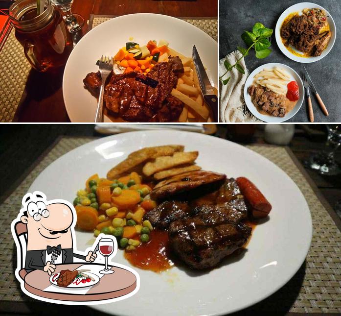 Get meat meals at Atmosphere Resort Café