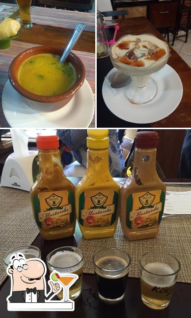 Entre diferentes coisas, bebida e comida podem ser encontrados a Fritz Pizzaria e Choperia