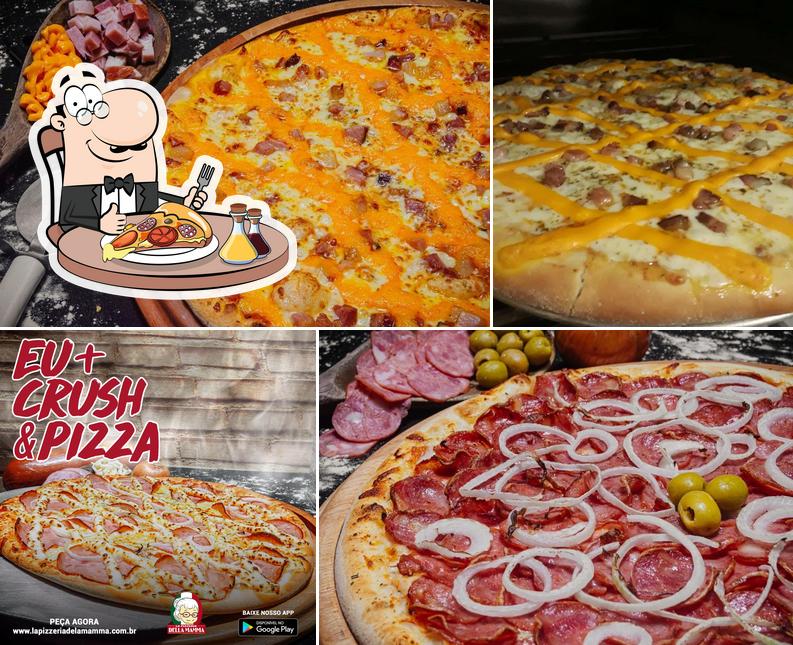 Peça diferentes tipos de pizza