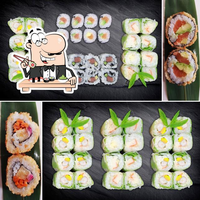 Prenez différentes options de sushi