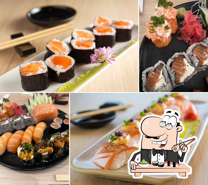 Experimente diferentes opções de sushi