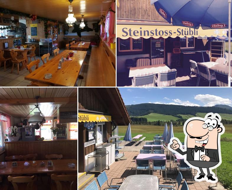Gli interni di Restaurant Steinstoss-Stubli