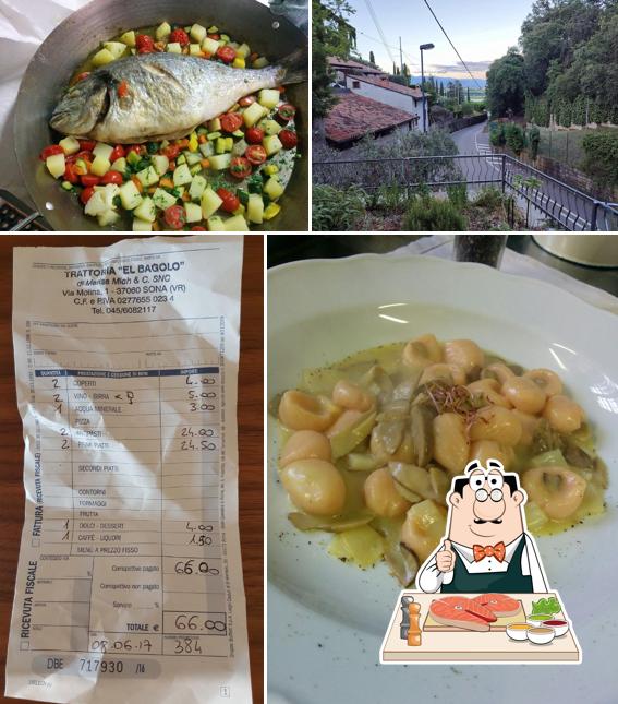 Trattoria El Bagolo Ristorantino serve un menu per gli amanti del pesce