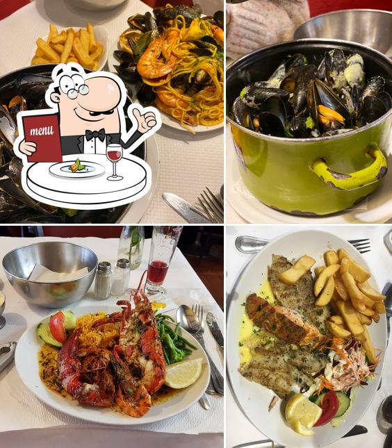 The Lobster House, Brussels, Rue des Bouchers 34 Restaurant menu and
