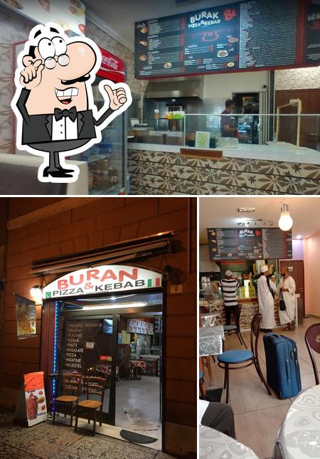 Gli interni di Burak Pizza & Kebab