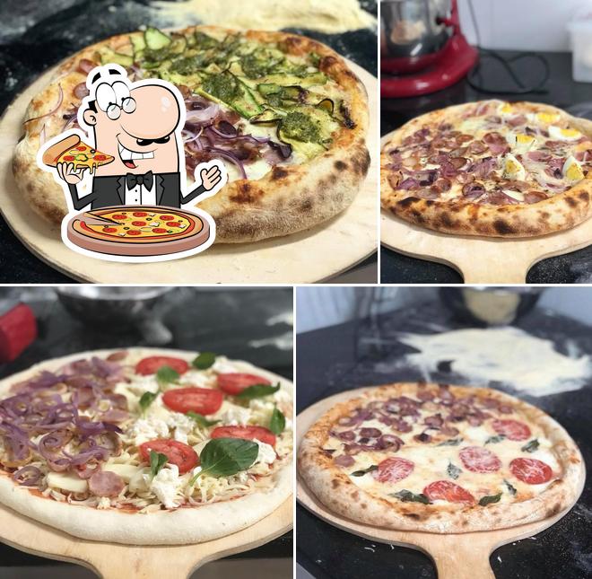 Experimente pizza no PADARIA ARTESANAL TRIGO BAKERY
