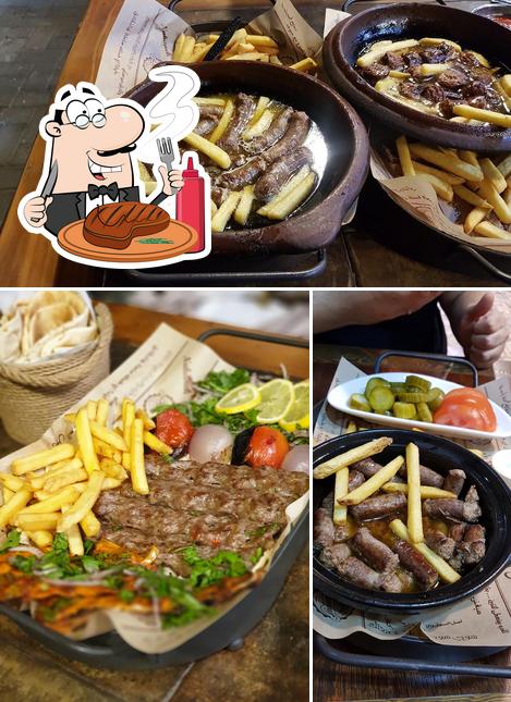 Get meat dishes at مطعم حنوف بيت السجق والنقانق