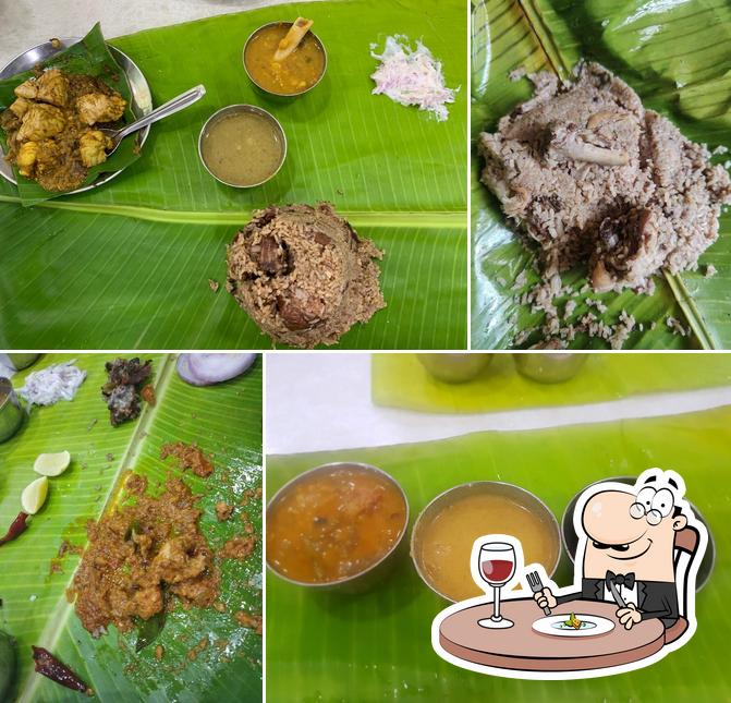 Food at Dindigul Venu Biriyani Restaurant