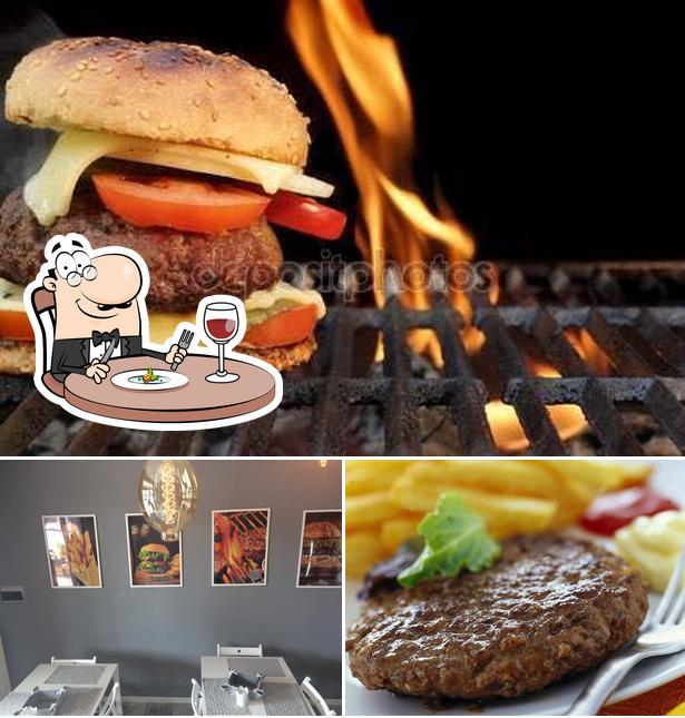 La immagine di cibo e interni da Hamburger lovers