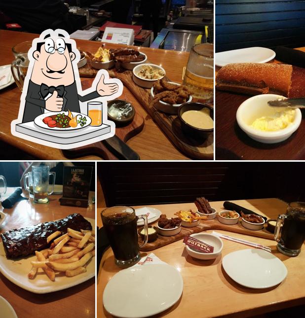 Comida em Restaurante Outback Steakhouse