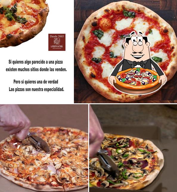 Elige una pizza en La Pequeña Factoria