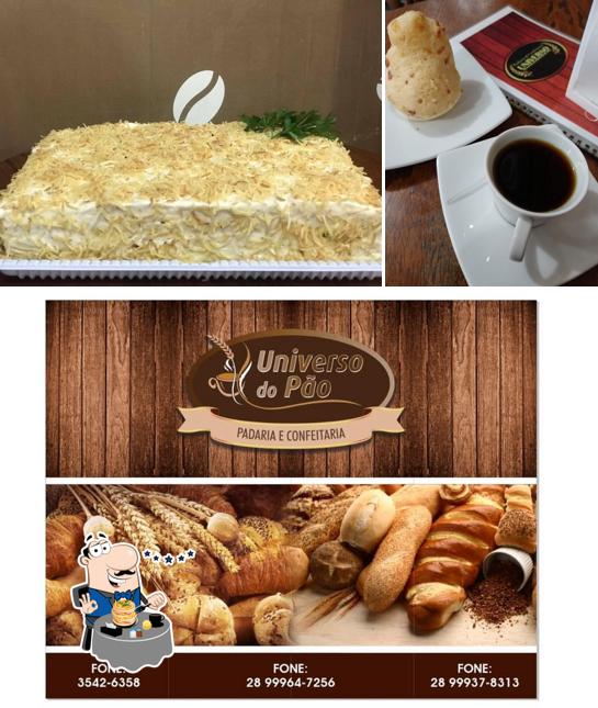 O Padaria Universo do Pão se destaca pelo comida e bebida