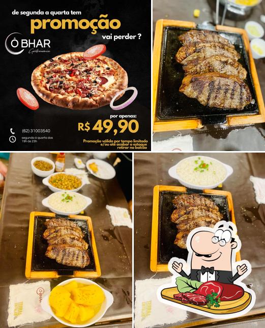 Peça refeições de carne no Ô Bhar Gastronomia