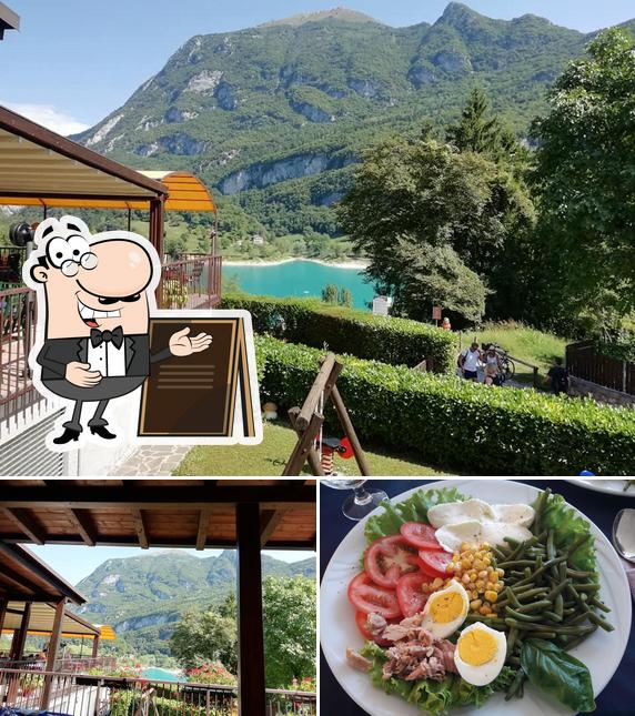 Tra le diverse cose da Ristorante Stella Alpina si possono trovare la esterno e cibo