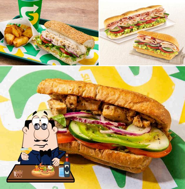 Sélectionnez un sandwich à Subway