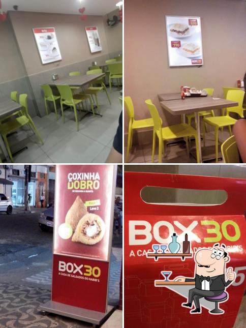 O interior do Box Lanches