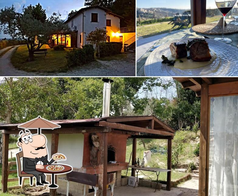 Tra le varie cose da ORTOBIO Ristorante Bio Gourmet si possono trovare la esterno e vino