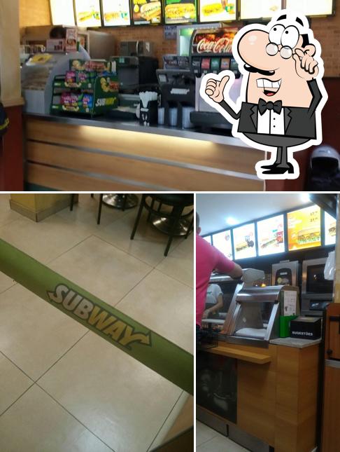 O interior do Subway