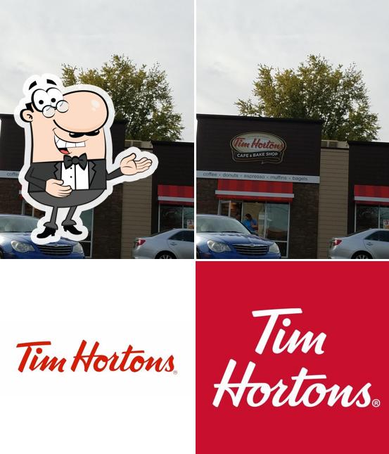 Look at the photo of Tim Hortons