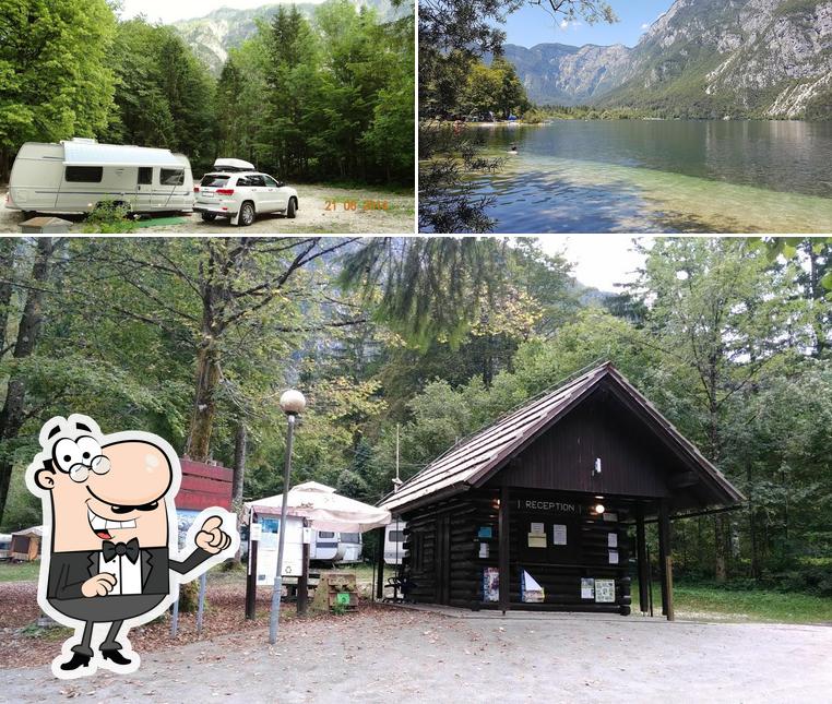 Goditi la vista dagli esterni di Camp Bohinj
