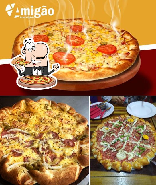 Consiga pizza no Amigão Pizzaria - Benfica