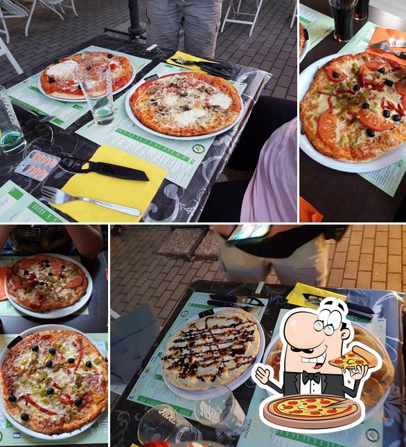 Pick pizza at PIZZERIA JR