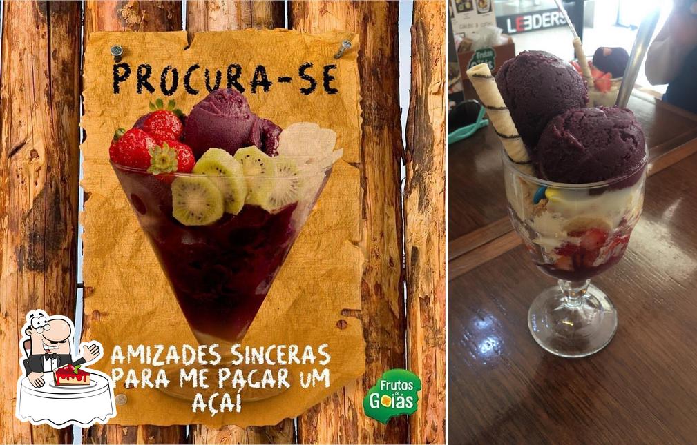 Frutos de Goias serve uma escolha de sobremesas