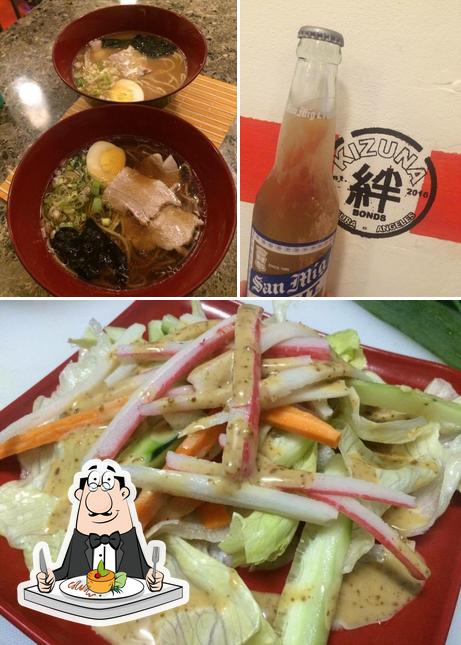 Among different things one can find food and beer at Kizuna Food&Beverage - 絆