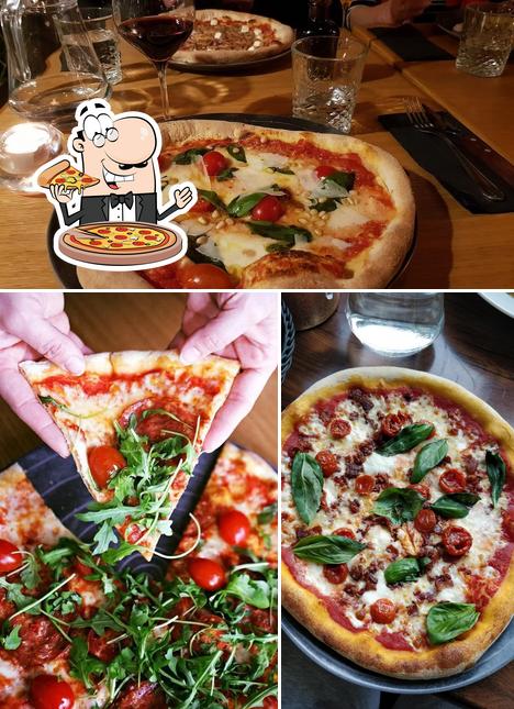 Order pizza at Roja Kitchen & Wine Room