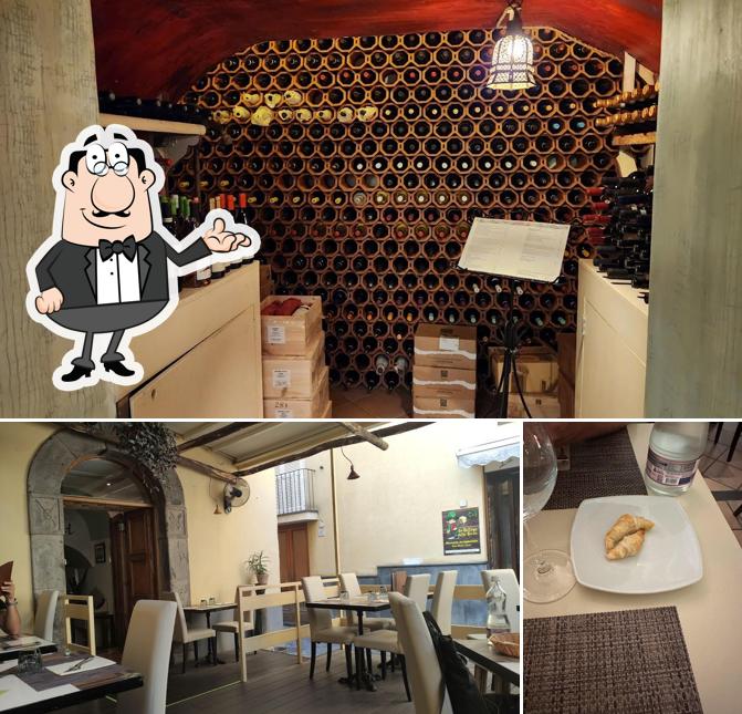 Gli interni di Trattoria dei Mori