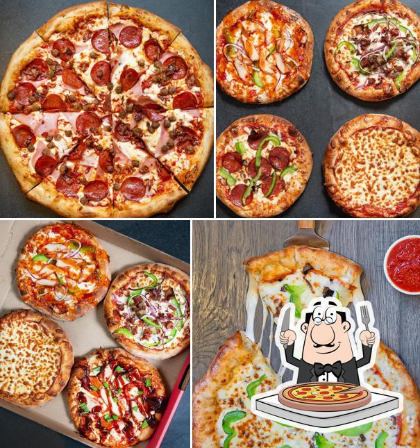 Pick different types of pizza