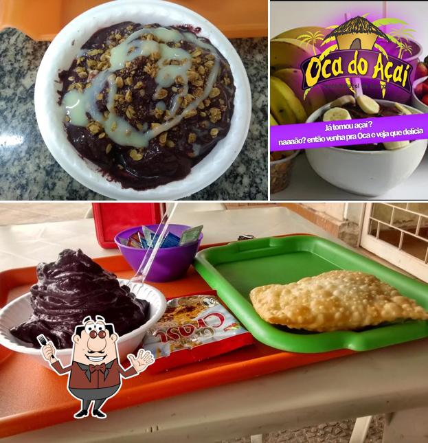 Comida em Oca do Açaí