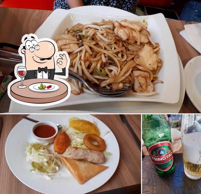 L’image de la nourriture et bière de Fu Xin’s