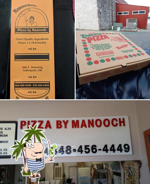 Here's a picture of Pizza By Manooch