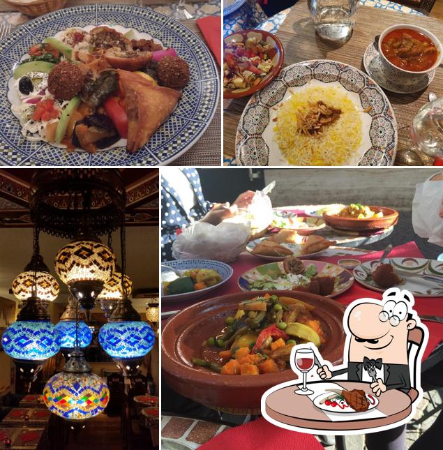 Try out meat dishes at Restaurant Aladin