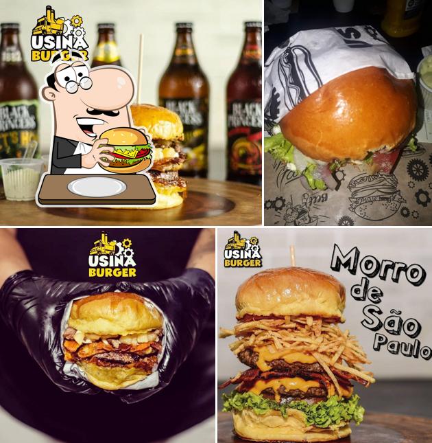 Delicie-se com um hambúrguer no Usina Burger Restaurante