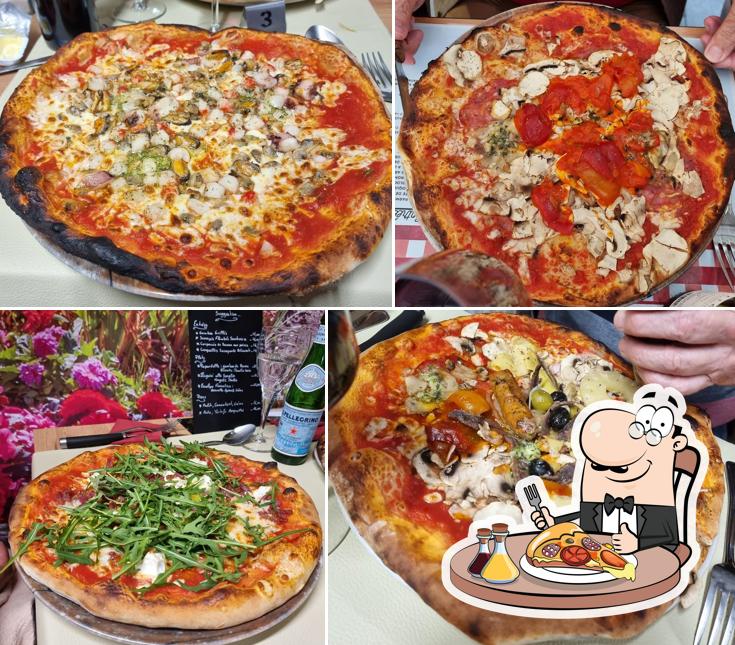 Prenez différents types de pizzas