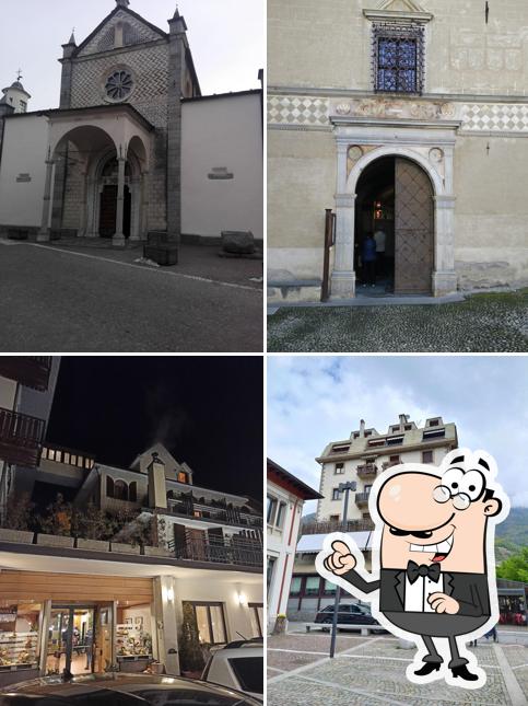 Goditi la vista dall'area esterna di Ristorante Hotel La Rosa