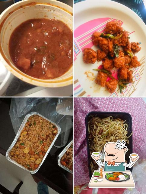 Meals at Nikhil's Biryani House and shawarma