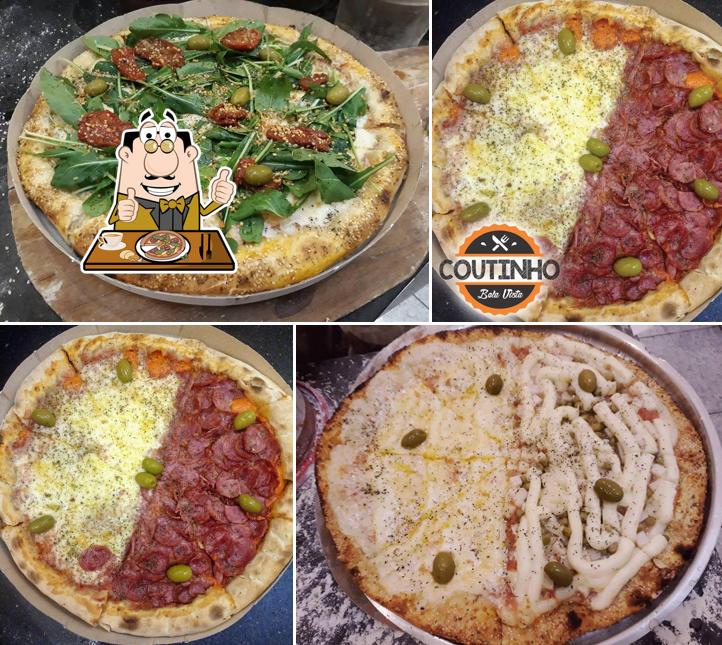 Peça diferentes tipos de pizza