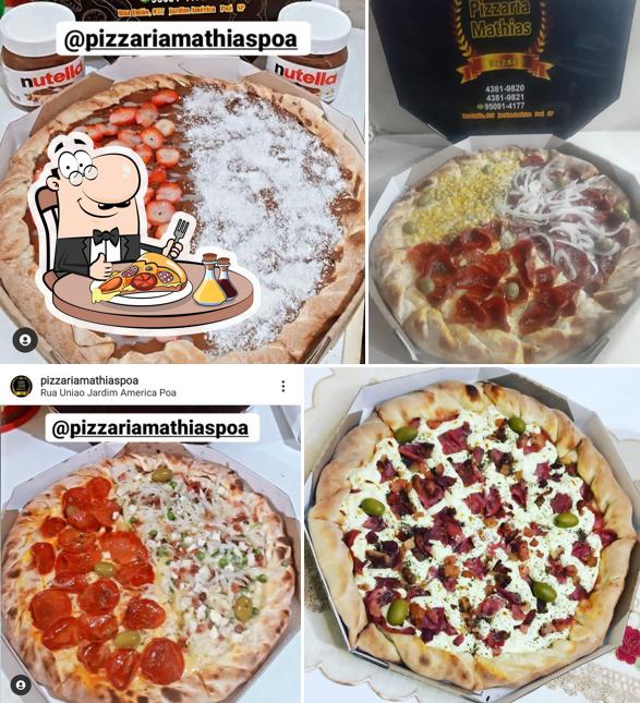 Consiga diferentes tipos de pizza