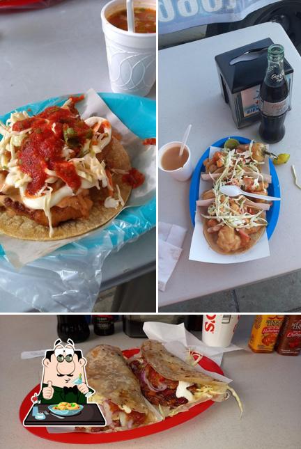 Food at Tacos De Pescado “Los Ponchos”
