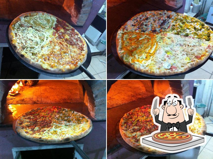 Peça diversos estilos de pizza