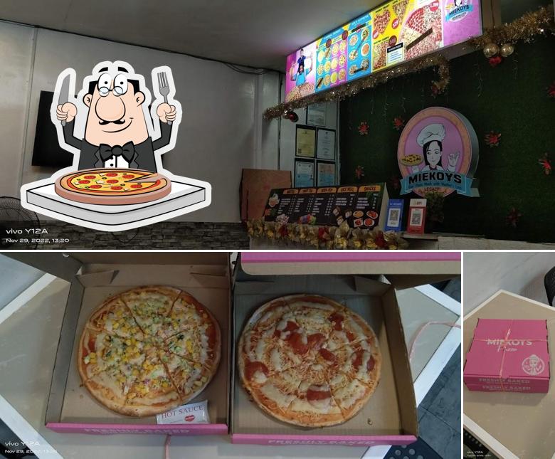 Get pizza at Miekoys Pizza Legazpi Peñaranda Street