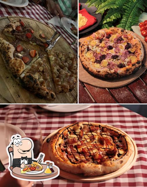 Peça diversos variedades de pizza