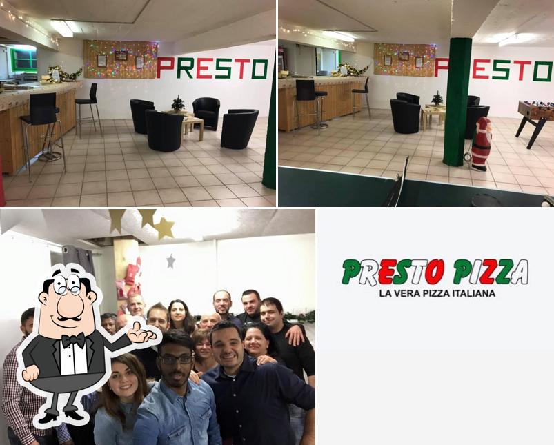 Gli interni di Presto Pizza Lyss