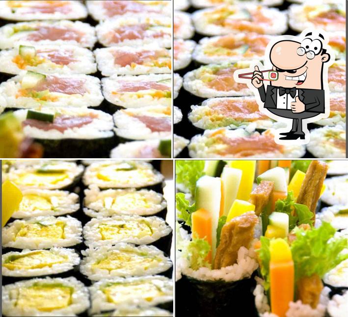 Sushi rolls are available at Shuji Sushi